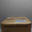 Under Desk Elliptical Machine, Electric Ellipse Leg Exerciser as Seen on Tv for Seniors with 12 Adjustable, Portable Quiet Elliptical Machine, Seated Pedal Exerciser with Remote Control (Orange)