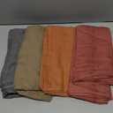 Momcozy Muslin Swaddle Blankets for Baby Boys and Girls, 4-Pack Breathable and Skin-Friendly Receiving Blanket Wrap, Baby Essentials, Registry & Gift, 47 x 47 inches (Brown)