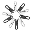 Upgraded Zipper Pulls - Premium Replacement Tab Tags Cord Extension Fixer for Luggage, Backpacks, Jackets, Purses, Handbags (10 PCS)