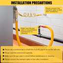 Safety System Kit, 3/4" ID Natural Gas Line Hose, 48" Commercial Kitchen Gas Hose, Mobile Gas Connector Hose Kit with 2 Elbow Fittings, 3/4 Flexible Gas Hose