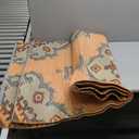 BalajeesUSA Outdoor Rugs  6x9, Orange, Yellow, Grey, Patio Durable and Affordable, Multipurpose, Woven Plastic Straw, All-Weather and Waterproof Rug, Reversible Camper mats, Recycled