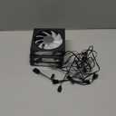 Thermalright TLM12QR X3 120mm Reverse Blade PC Case Fans, 1500RPM Airflow, ARGB DaisyChain, InfinityMirror Lighting, 3Pack (Black)