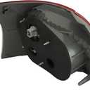 Silscvtt Rear Brake Tail Lights Assembly Replacement for Toyota Yaris Sedan 2007-2012 RH Passenger Side Tail Lamps 8155152600, TO2819133