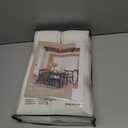 Pinch Pleated Linen Curtains 108 Inches Long for Living Room 2 Panels Set Cream Ivory Flax Double Pleated Drapes Back Tab Neutral Boho Ceiling Floor 108 Inch Window Curtains Bedroom Natural Birch