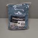 PrinceDeco Couch Cushion Covers, Stretch Washable Sofa Cushion Cover, Fitted Sofa Slipcover Velvet Fabric Non-Slip Furniture Protector for Dog,Pets, Pack of 3