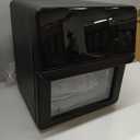 Ludatido 12QT Air Fryer Oven, 8-in-1 Toaster Oven Combo, Family Size, Black, 5.3 L