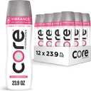 CORE Hydration+ Vibrance, Pink Grapefruit Extract Nutrient Enhanced Water with Vitamin C, Biotin and Zinc, 23.9 Fl Oz Bottle (Pack of 12), Best If Enjoyed By JAN 2026
