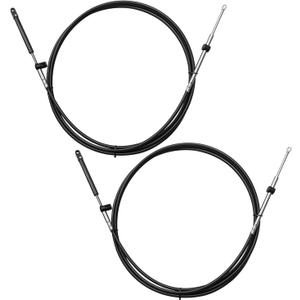 13FT Outboard Engine Control Cables, Throttle and Shift Cables Fit for Mercury MerCruiser Marine Force Outboard Engine Control Box, 2PCS Gen I Remote Control Cable