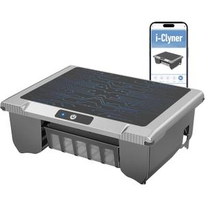 T1B Solar Powered Pool Skimmer Robot, Automatic Robotic Pool Surface Skimmer Cleaner with 24/7 Cleaning, Dual Charging Modes, Auto-Dock, Inground & Above-Ground Pools