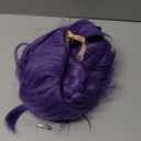 47 Inches Long Purple Braided Hair Anime Costume Wig  High Temperature Heat Resistant Silk Fiber  Natural Looking Cosplay Wig for Halloween Party, Cosplay (Purple, Adult Size)