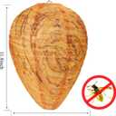 DECYOOL 4 Pack Wasp Nest Decoy Hanging Wasp for Wasps Hornets Yellow Jackets Outdoor Waterproof Material (Orange)