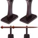 Shellwei Wizard Wand Stand Display Wood Wand Holder Sword Stand Display Shelf for Collectibles Wizard Home Office Halloween Decor