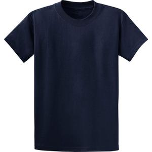 Clothe Co. Mens Heavyweight 100% Cotton Short Sleeve T-Shirt, Navy, 2XL