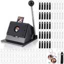61 Pcs Button Keychain Photo Cutter Photbooth Keychain Station