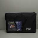 URPOWER Back Seat Extender for Dogs - Hard Bottom Dog Car Seat Cover Holds 420 lbs, Waterproof Dog Hammock Dogs Bed for Cars, SUVs & Small Trucks, Pet Backseat Protector with Mesh Window & Large Space (Black)