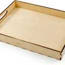 Ulanik Sorting Tray Toddler Montessori Toys for 3 Year Old + Kids Wooden Montessori Tray for Preschool Learning Color Sorting and Counting  No Sections