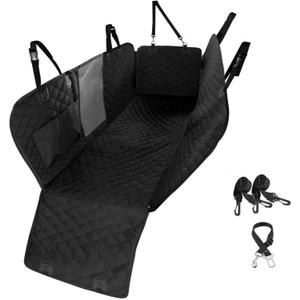 NIBHZ Car Pet Mat Dog Car Seat Cover with Mesh Visible Window Storage Bag Waterproof and Scratch-Resistant Hammock, A