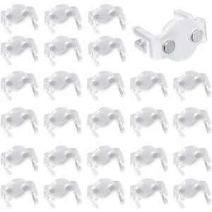 30pcs C9 Socket Clip, Christmas Light Clips C9 Magnetic Light Holders Roof Ridge Light Hook Accessories for Outdoor Patio Holiday Lighting Installation