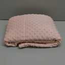 ALANSMA Reversible Weighted Blanket for All Season, Luxury Velvet, Warm and Cool, Adult Kids 5Lb Weighted Blanket, Enjoy Sleeping Anywhere (Pink,36"x48" 5lbs)