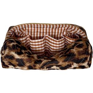 Travel Bag for Hair Tools&AttachmentsCompatible with Dyson Airwrap,Shark, Travel Storage Bag, Portable Travel case Organizer,multifaction Large Pink Cosmetic Bag with Pockets, leo print,