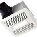 Broan-Nutone AE80BL InVent Series Single-Speed Fan with LED Light, Ceiling Room-Side Installation Bathroom Exhaust Fan, ENERGY STAR Certified, 0.7 Sones, , White , 80 CFM 0.7 Sones
