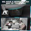 Rear Truck Underseat Storage Box, Fit 2017-2026 Ford F-250 F-350 Super Duty and 2015-2026 Ford F-150 SuperCrew Crew Cab Heavy Duty Rear Under Back Seat Box Organizer, Anti Slip