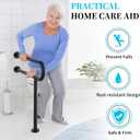 Toilet Support Rail 32 Inch, Munzong Black Handicap Grab Bar Seniors