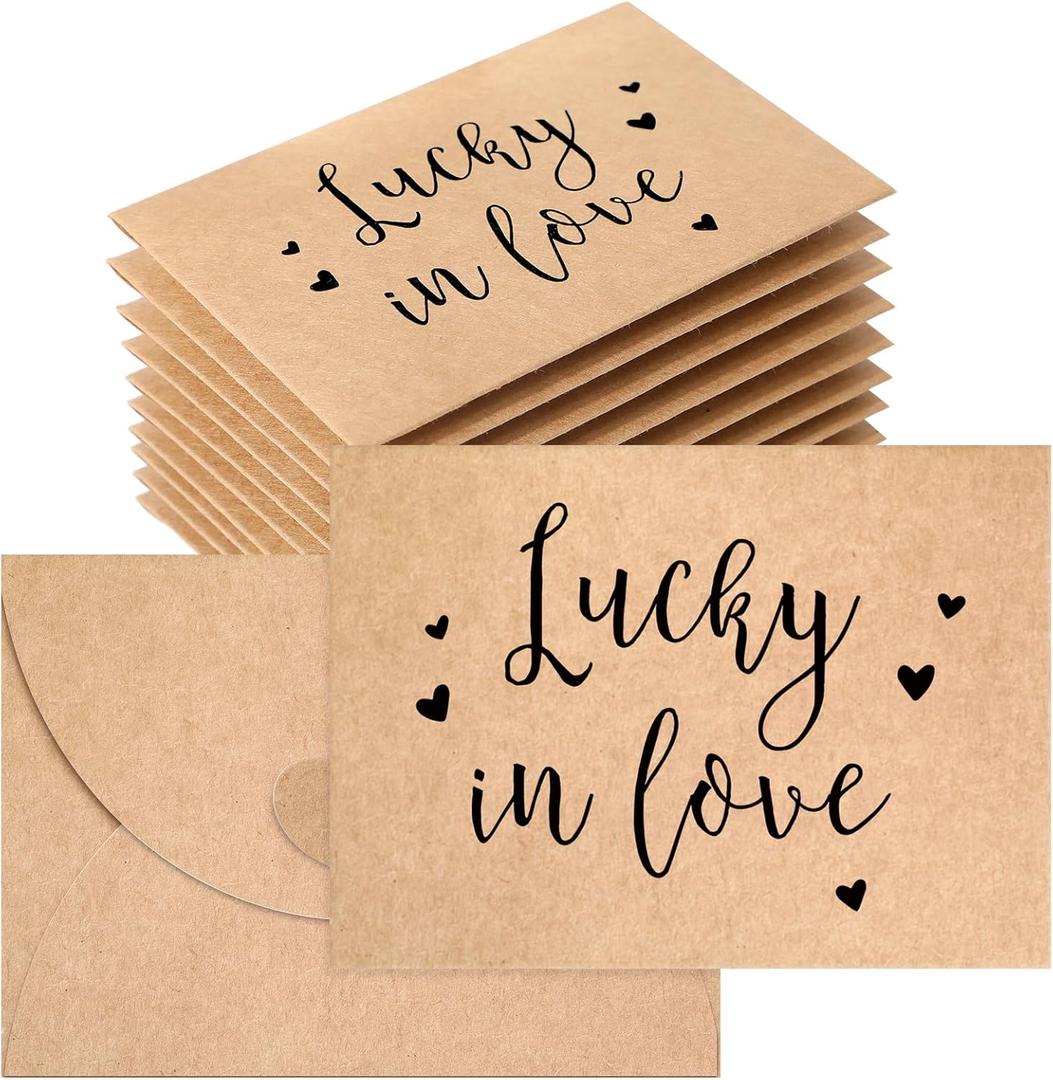 100 Pack Wedding Favors for Guests Small Lottery Tickets Holder Cute Envelope Holder with Heart Shaped Clasp and Thank You Message for Bridal Shower, 4.3 x 3.15 Inches 100 Pack Wedding Favors for Guests Small Lottery Tickets Holder Cute Envelope Holder with Heart Shaped Clasp and Thank You Message for Bridal Shower, 4.3 x 3.15 Inches