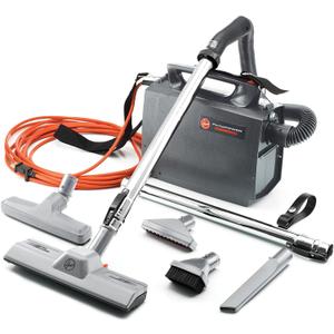 Hoover Commercial PortaPower Lightweight Canister Vacuum Cleaner, Bagged Canister Vac with Attachments, 2-in-1 Vac and Blower, Corded Vacuum Cleaners for Commercial Use