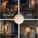 Solar Wall Lights Outdoor Waterproof: LED Wall Sconce Fixture for Backyard Patio Deck Porch - Solar Powered Dusk to Dawn Farmhouse Lighting for Garden Fence Decor (Dark Green)