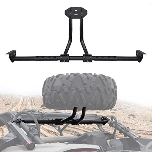 KATIMOTO Spare Tire Carrier Holder for Can-Am X3 17-23, Black Heavy Duty Metal Spare Tire Mount Rack Holds a 32" Tire for Can Am Maverick X3 X3 Max Turbo RR 2017-2023 Accessories
