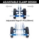 AIWFL Panel Dolly Heavy Duty Door Cart 1100LBS Capacity Adjustable Drywall Mover with 10" Solid Wheels Panel Cart for Drywall Sheet Material Handling All Terrain Slab Dolly