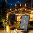 Brightown 52FT Solar String Lights Outdoor Waterproof, Patio Lights with Remote and 15+1 LED Shatterproof Bulbs, Dimmable & Timable, 3 Light Modes, Solar Lights Outdoor for Yard Garden Camping Party