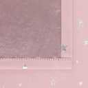 BGment Kids Blackout Curtains for Bedroom - Grommet Thermal Insulated Silver Star Print Room Darkening Curtains for Kids Room, Set of 2 Panels, 42 x 45 Inch, Baby Pink