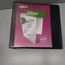 Avery Durable View 3 Ring Binder, 3 Inch Slant Rings, 635 Sheet Capacity, Black, Holds 8.5 x 11 Paper, 3.5" Wide Spine, DuraHinge for Organizing Reports & Projects (17041)