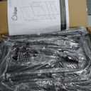 Furologee Clothes Racks for Hanging Clothes, Portable Rolling Garment Rack, Sturdy Metal Freestanding Cloths Racks with Wheels, Double Rods Wardrobe Rack for Bedroom Laundry Living Room (Black)