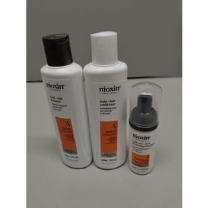 Nioxin Scalp + Hair Thickening System 4 | For Colored or Damaged Hair with Progressed Thinning| With Niacinamide and Biotin | Trial Size 