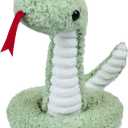 Green Plush Snake Stuffed Animal Toy, Soft Cuddly Plushie Hugger Toy for Boys & Girls, Gifts for Kids or Girlfriend, 17 Inches