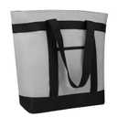 Insulated Reusable Tote Bag for Grocery Shopping for Women/Men, Pizza/Food Delivery Bag to Keep Food Cold/Hot for Uber Eats/Doordash/Grubub, Cooler bags for Travel/Beach/Picnic, Grey