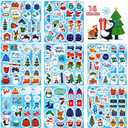 2 x 288 Pieces Winter Stickers Snowflake Holiday Party Sticker Hello Winter Sticker for Water Bottles Snowman Penguin Stickers for Envelopes Cards Crafts Scrapbooking School Classroom