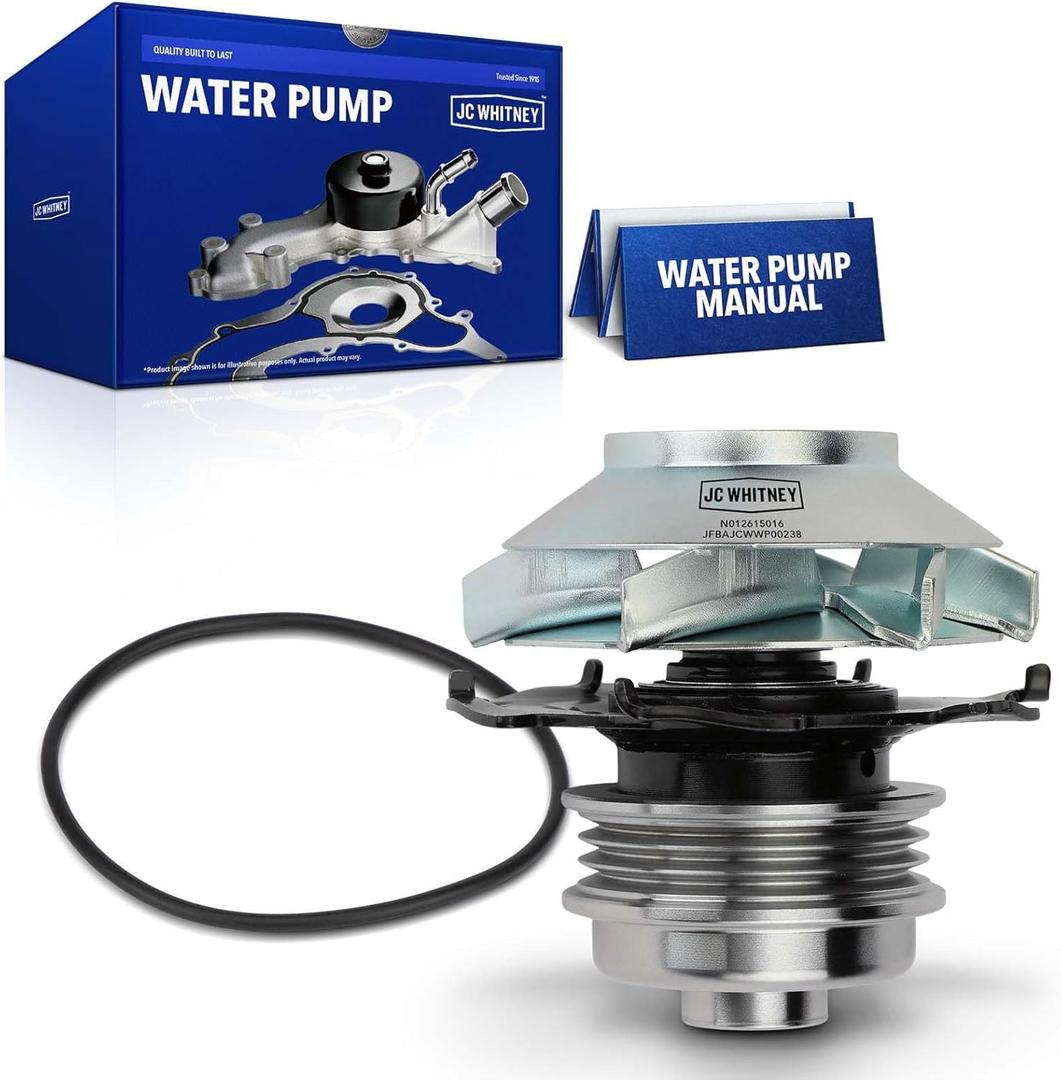 JC Whitney JFBAJCWWP00238 Engine Water Pump - Compatible with Cadillac DeVille 1995-2005, Eldorado 1995-2002, Seville 1995-2004, Oldsmobile Aurora 1995-1999&2001-2003 - 4.0L 4.6L