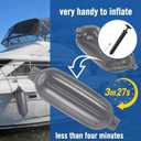 Affordura Boat Fender 4 Pack Boat Bumpers Fenders with 4 Ropes, Boat Bumpers for Pontoon Boat Fenders Inflatable