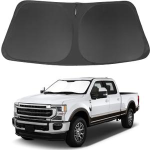 Windshield Sun Shade Custom Fit for 2017-2022 2023 2024 2025 2026 Ford Super Duty F250 F350 F450 F550 Accessories Front Window Sunshade Keep Car Cooler