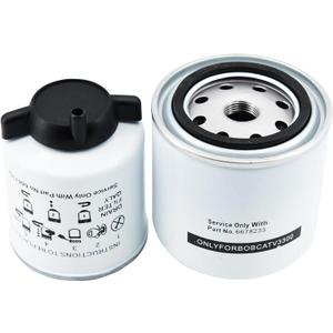 Oil Filter Water Separator Fuel Filter Kit 6678233 6667352 Compatible with Bobcat S220 S250 S300 S330 S630 S650 S750 S770 S850 T250 T300 T320 T630 T650 T750 T870 A300 A770 Skid Steer Loaders