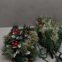 2 Pack Pre-lit Christmas Tree, Battery Operated with Timer, Multi-Color & Warm White Changing LED Lights, 27 inch Artificial Christmas Tree for Outdoor Porch, Urn Filler, Home Xmas Decorations