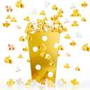 100 Pieces Mini Resin Popcorn Decor Fake Popcorn Decorations with Boxes Cardboard Container for Party DIY Photo Props