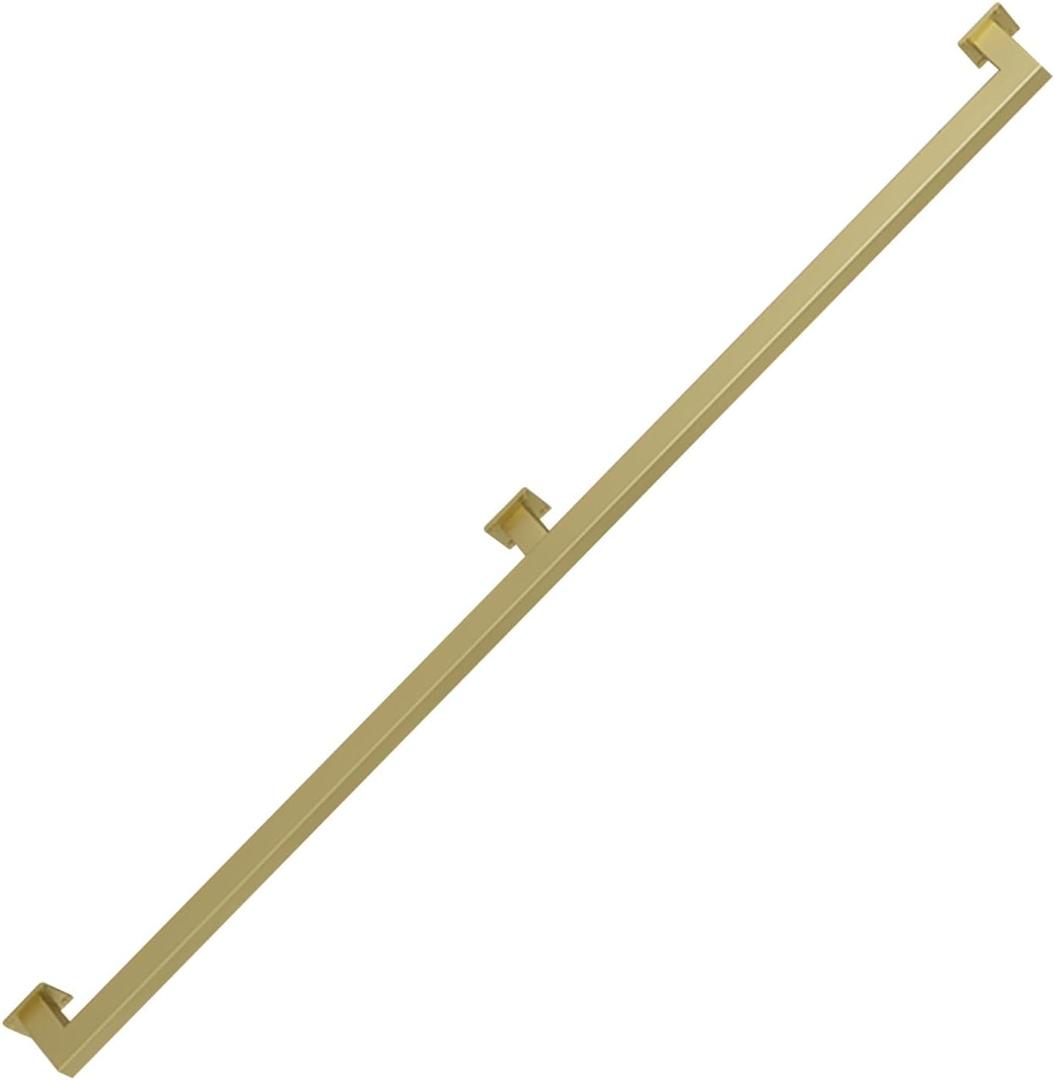 Gold Staircase Banister Hand Rails, Modern Stairs Handrails Railings with Wrought Iron Brackets and Metal Screws Safety Grab Bar for Indoors Outdoors (Size : 4 FT)