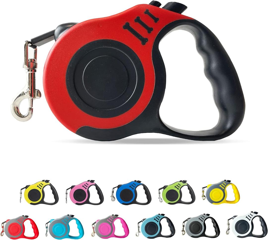 Retractable Dog Leash Automatic Telescopic Tractor Dog Tape, Pet Tape 10/16 FT Durable and Convenient, with Non-Slip Handle, Suitable for Small and Medium-Sized Dogs Red Retractable Dog Leash Automatic Telescopic Tractor Dog Tape, Pet Tape 10/16 FT Durable and Convenient, with Non-Slip Handle, Suitable for Small and Medium-Sized Dogs Red