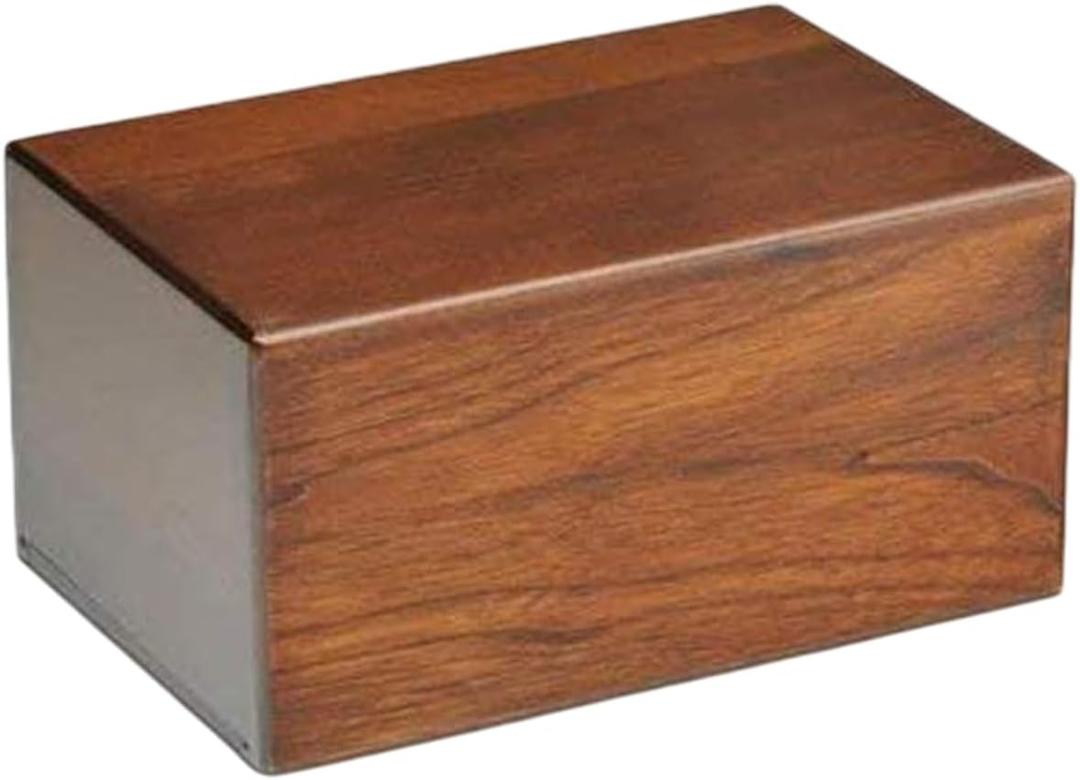 Wooden Urn Box for Human Ashes, Cremation Urns, Pet Memorial Urns, Cats & Infant Urn, Keepsake Burial Ash Box - Large (Style1, 9 x 6.5 x 4.5 inches)