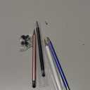 Bopomofo Stylus (5 Pcs), 2-in-1 Stylus Pen for Touch Screen, High Precision and Sensitivity, Suitable for iPhone/ipad/Android Tablets, Compatible with Touch Screens (Black/White/Blue/Rose Gold/Silver)